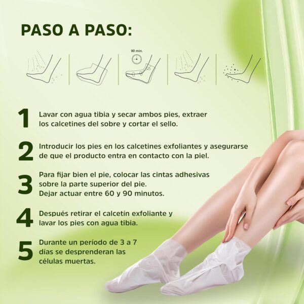 Chaussettes exfoliantes luxiderma Cos 400 soin pieds doux-5