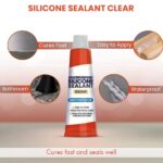 Mastic silicone transparent COS étanche cuisine salle de-0