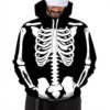 Sweat à capuche Generisch Halloween 3D homme coton
