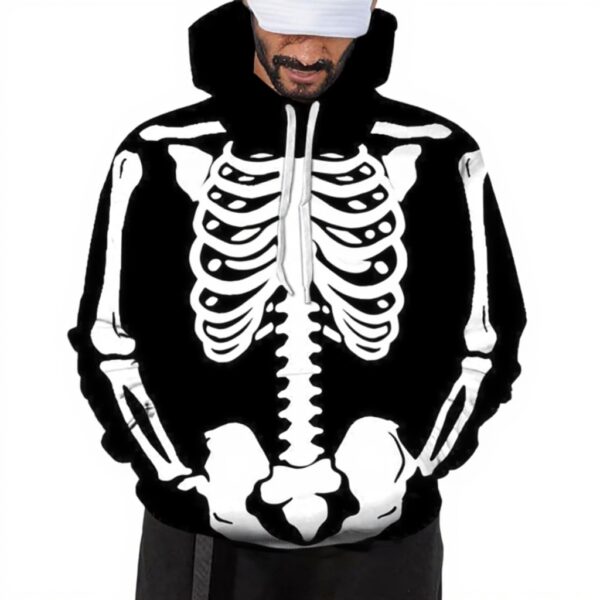 Sweat à capuche Generisch Halloween 3D homme coton
