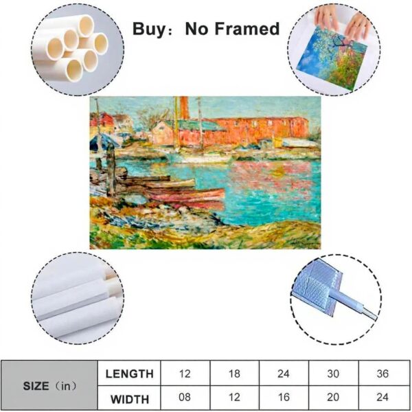 Affiche sur toile Childe Hassam YYUEQIL Décoration murale