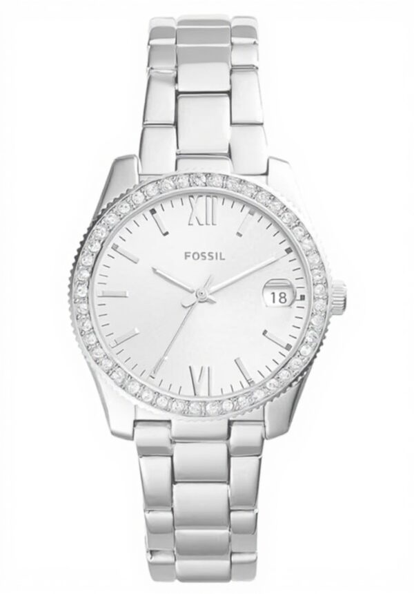 Fossil Scarlette Montre Femme Quartz Acier Inoxydable Cuir