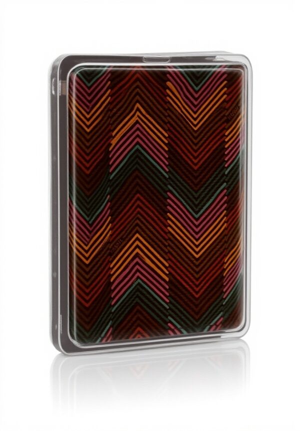 Portefeuille passeport Fossil tissu enduit fermeture zippée