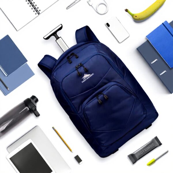 Sac à dos à roulettes High Sierra réflectivité 360 degrés