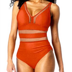 Maillot de bain femme maille chaude design ajouré unie
